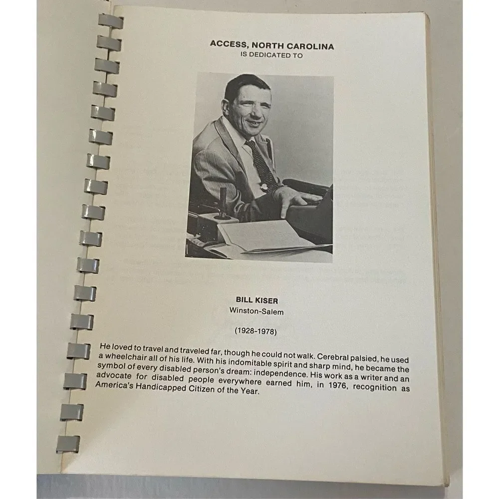 Access NORTH CAROLINA a Vacation Guide book for person(s) with Disabilities 1985